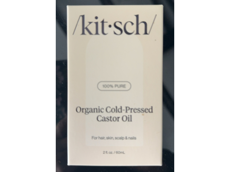 Kitsch Organic Cold-Pressed Castor Oil, 2 fl oz/60 mL