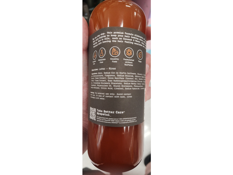 Papatui Nourishing Shampoo + Conditioner, Sandalwood Suede, 18 fl oz/532 mL