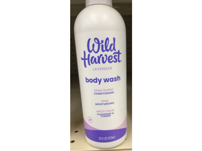 Wild Harvest Body Wash, Lavender, 16 fl oz/473 mL
