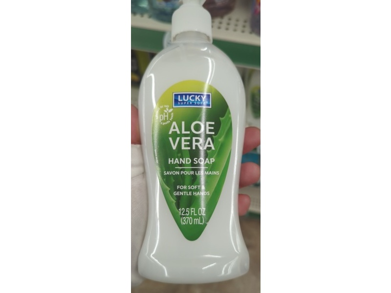 Lucky Super Soft Hand Soap, Aloe Vera, 12.5 fl oz/370 mL