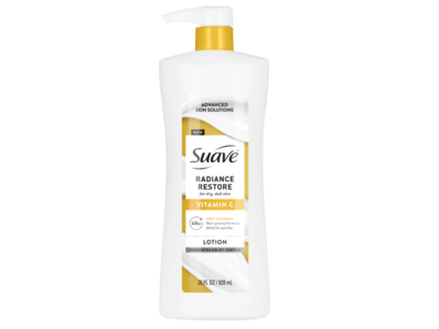 Suave Radiance Restore Lotion, Vitamin C, 28 fl oz/828 mL, Pack Of 4