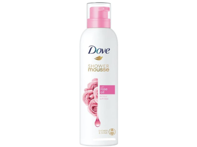 Dove Shower Mousse, Rose Oil, 200 mL