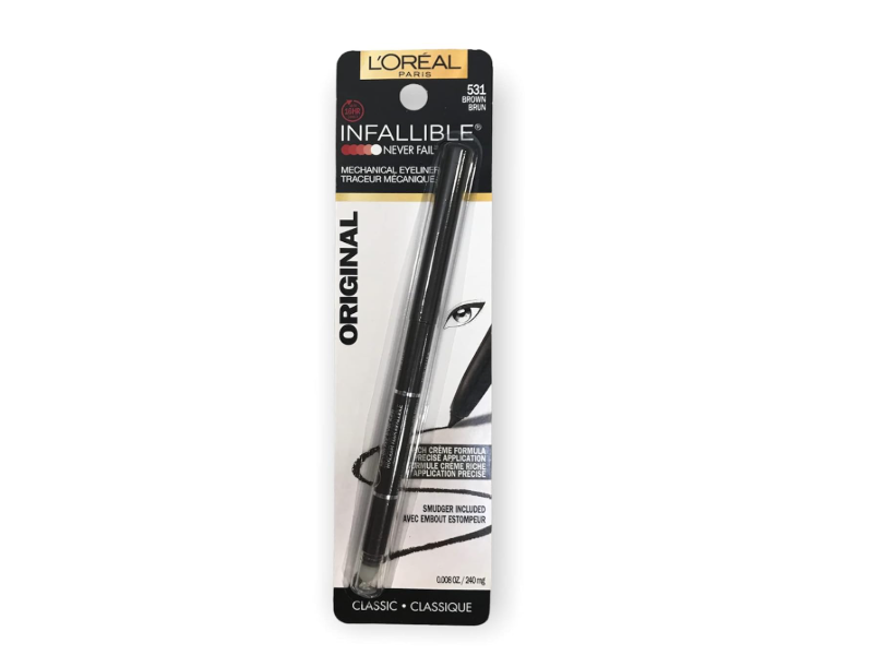 L'Oreal Infallible Never Fail Eyeliner, Brown Brun, 0.008 oz