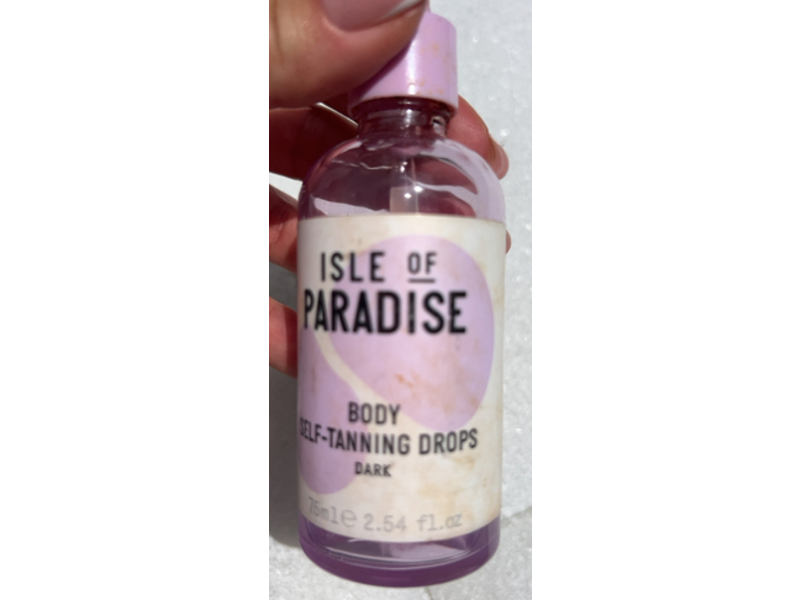 Isle Of Paradise Body Self Tanning Drops, Dark, 2.54 fl oz/76 mL