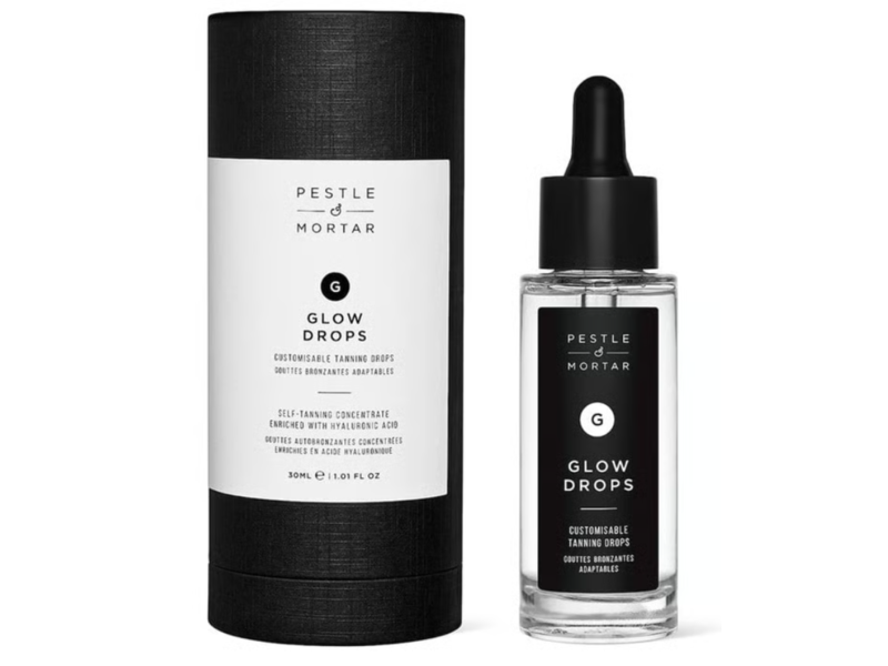Pestle & Mortar Glow Drops Customizable Tanning Drops, 0.01 fl oz/30 mL