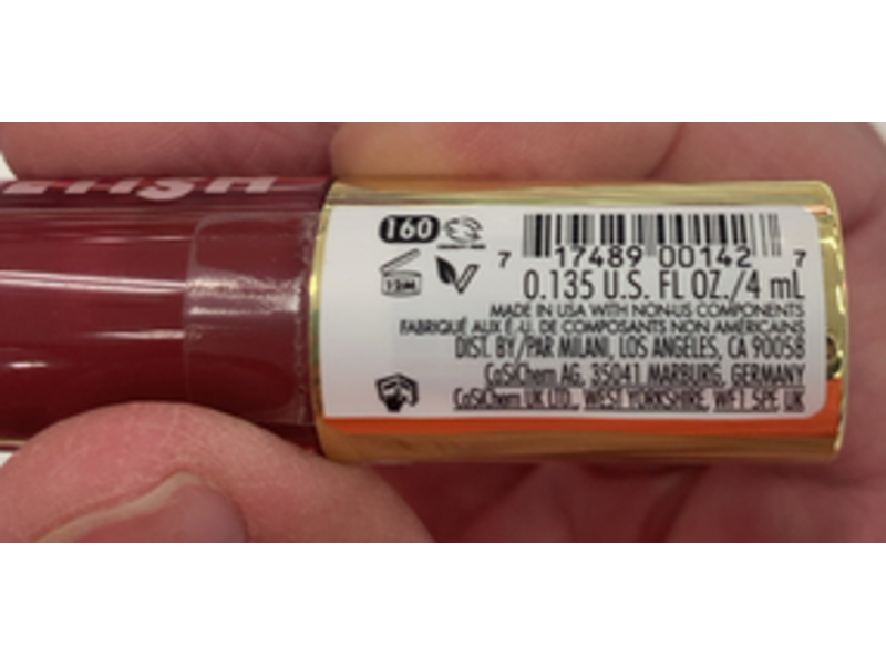 Milani Fruit Fetish Lip Oil, 160 Lychee Nectar, 0.135 fl oz/4 mL