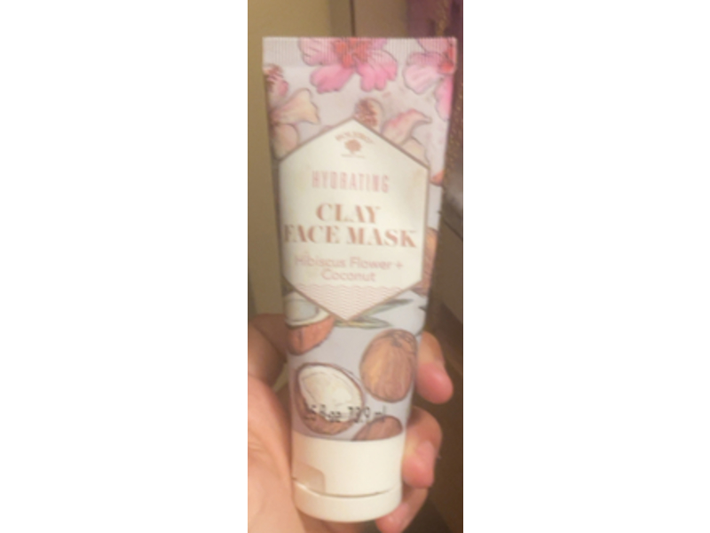 Bolero Hydrating Clay Face Mask, Hibiscus Flower & Coconut, 2.5 fl oz/ 73.9 mL