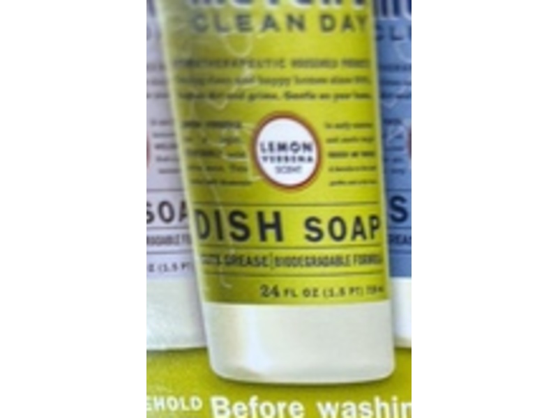 Mrs.Meyer's Clean Day Dish Soap, Lemon Verbena Scent, 24 fl oz/710 mL