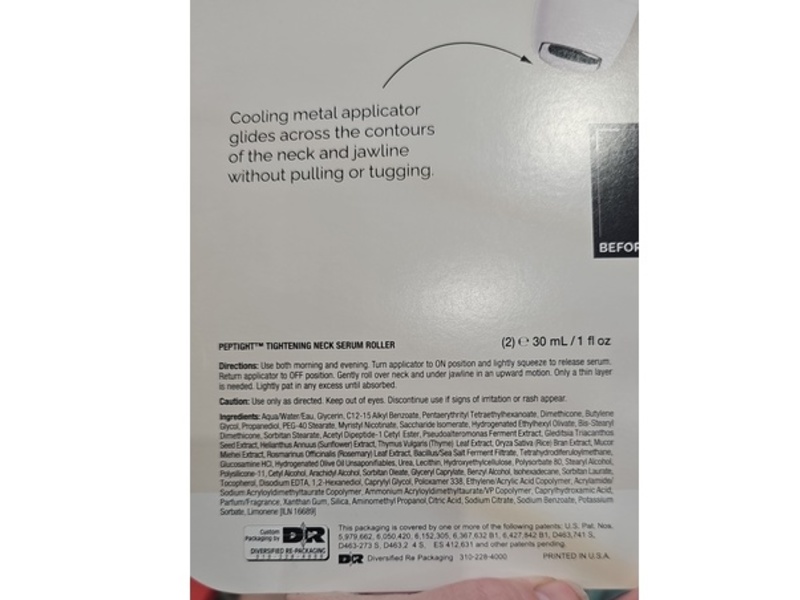 StriVectin Nia114 Tighten & Lift Peptight Tightening Neck Serum Roller, 1 fl oz/30 mL, 2 Count