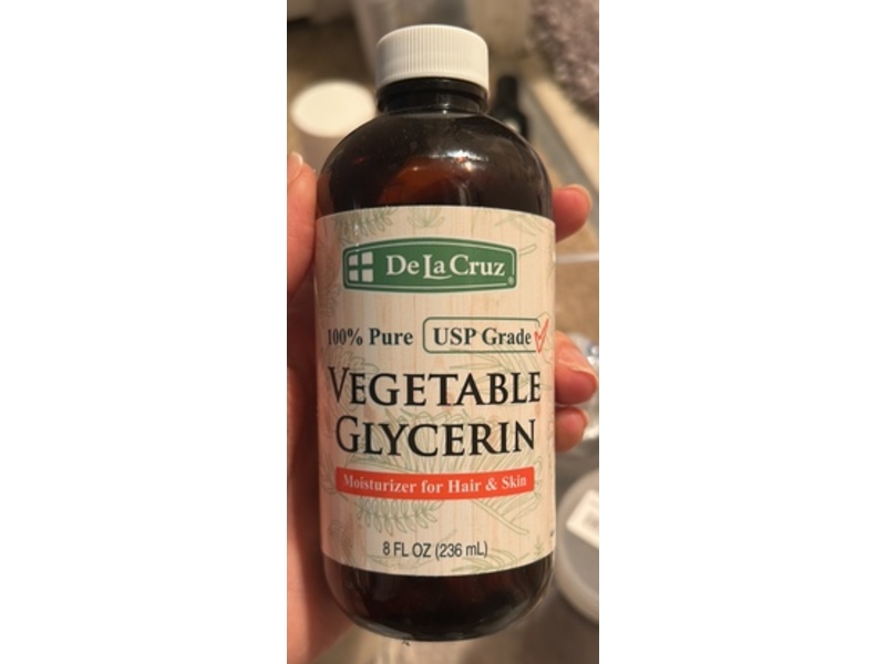 De La Cruz Hair & Skin Moisturizer, Vegetable Glycerin, 8 fl oz/236 mL