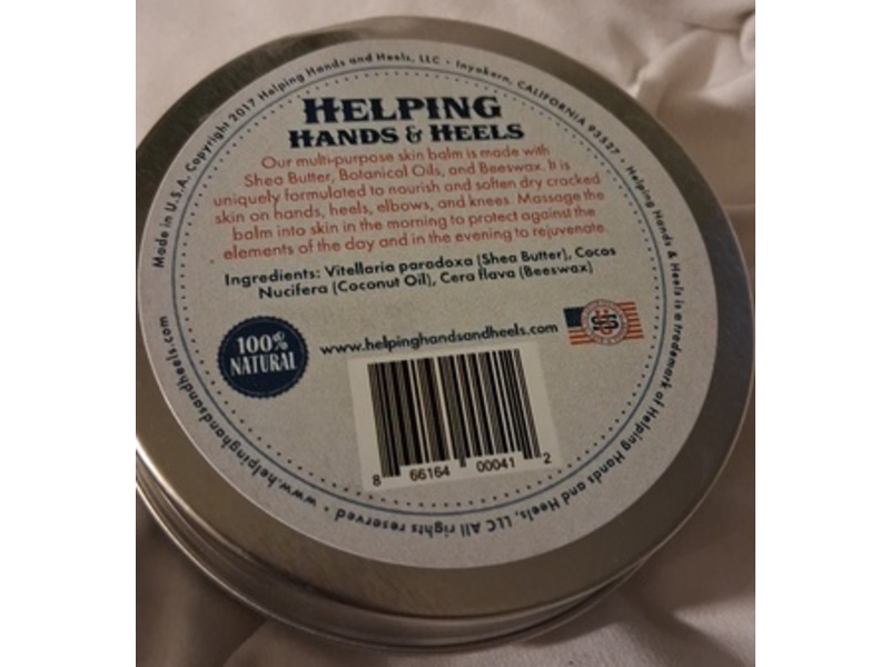 Helping Hands & Heels Skin Balm, Unscented, 2.5 oz