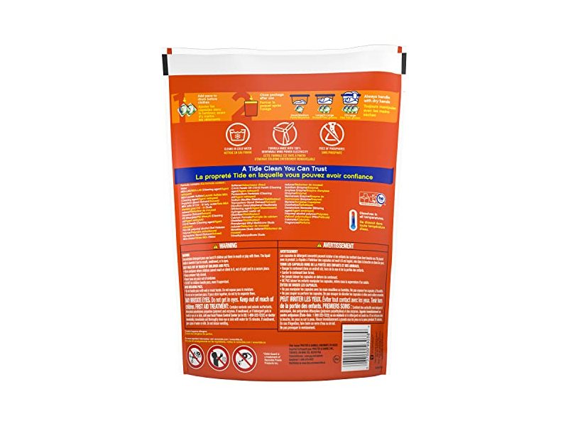Tide 3 In 1 Laundry Detergent Pods, Original, 28 oz/806 g, 35 Pacs