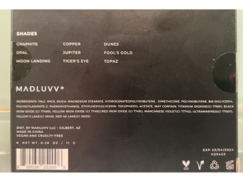 Madluvv Mineral Vault Eyeshadow Palette