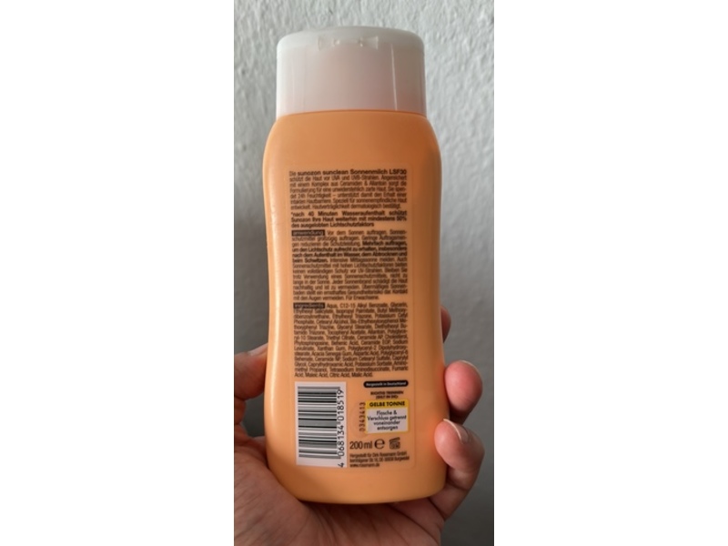 Rossmann Sun Ozon Sunclean Sun Lotion, SPF 30, 200 mL