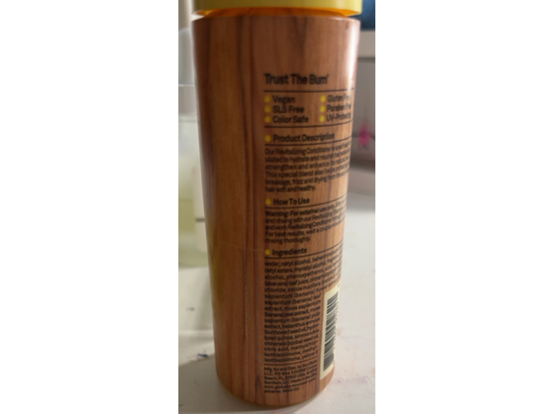 Sun Bum Revitalizing Conditioner, 3 fl oz/89 mL