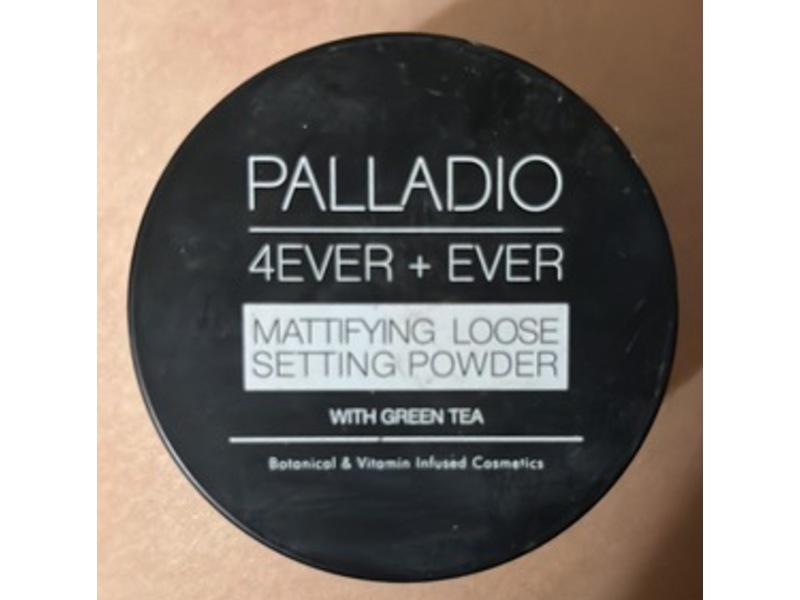 Palladio 4 Ever+Ever Mattifying Loose Setting Powder, Translucent, 0.21 oz/6 g