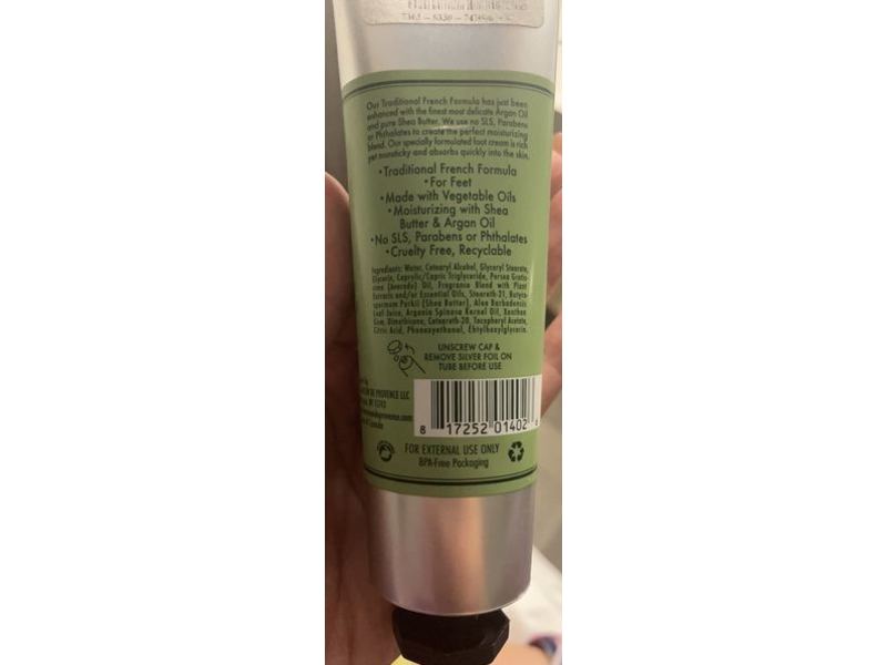 A La Maison De Provence Foot Cream, Peppermint Tea Tree, 5 fl oz/150 mL