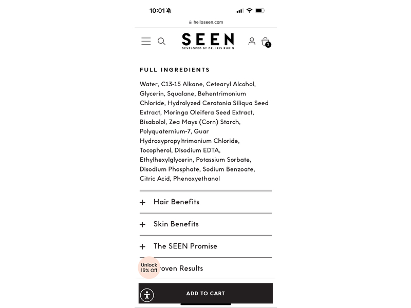 SEEN Leave-In Conditioner, Fragrance Free, 5 fl oz