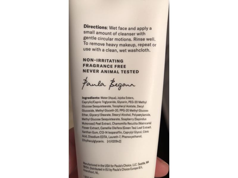 Paula's Choice The Unscrub Cleansing Gentle Face Scrub, 4 fl oz/118 mL