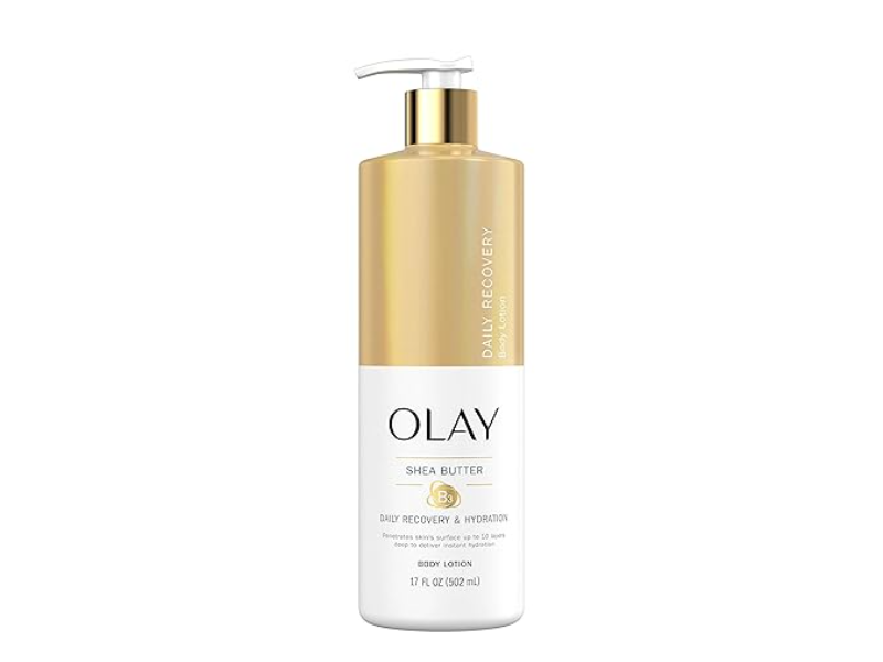 Olay Daily Recovery Body Lotion, Shea Butter, 17 fl oz/502 mL