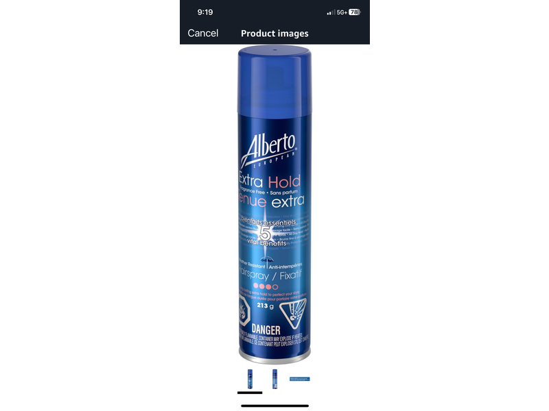 Alberto European Extra Hold Hairspray, 213 g