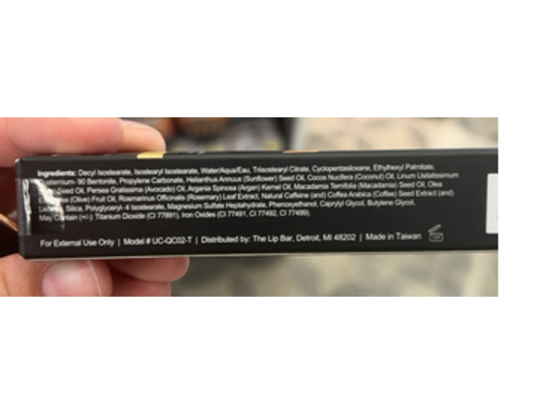 The Lip Bar Self Setting + Brightening Quick Conceal Caffeine Concealer, 2.0 Ivory, 0.35 oz/10 g