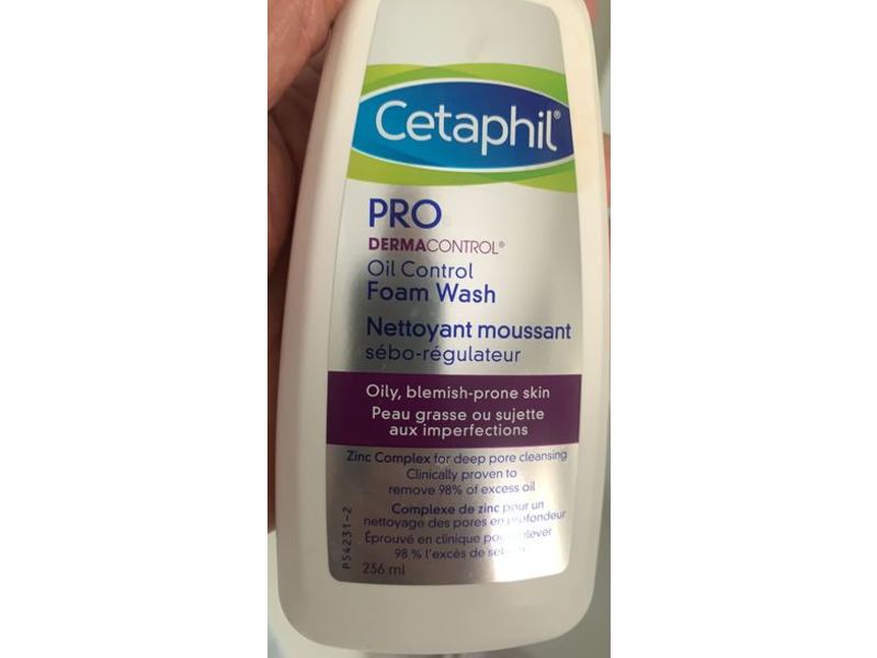 Cetaphil Pro Dermacontrol Oil Control Foam Wash, Zinc Complex, 236 mL