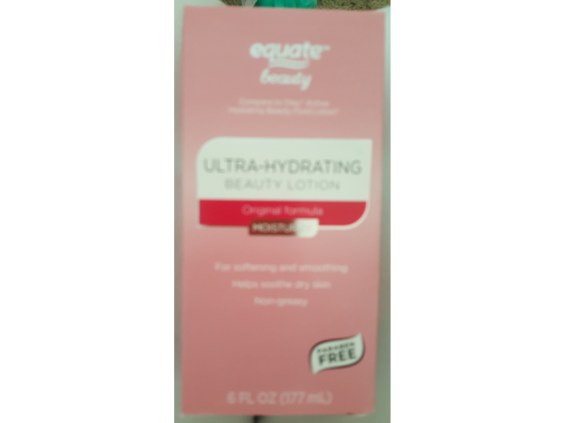 Equate Beauty Ultra-Hydrating Beauty Lotion, Original Formula, Moisturize, 6 fl oz/177 mL