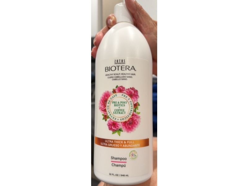 Biotera Ultra Thick & Full Shampoo, Pre & Post Biotics + Coffee Extract, 32 fl oz/946 mL