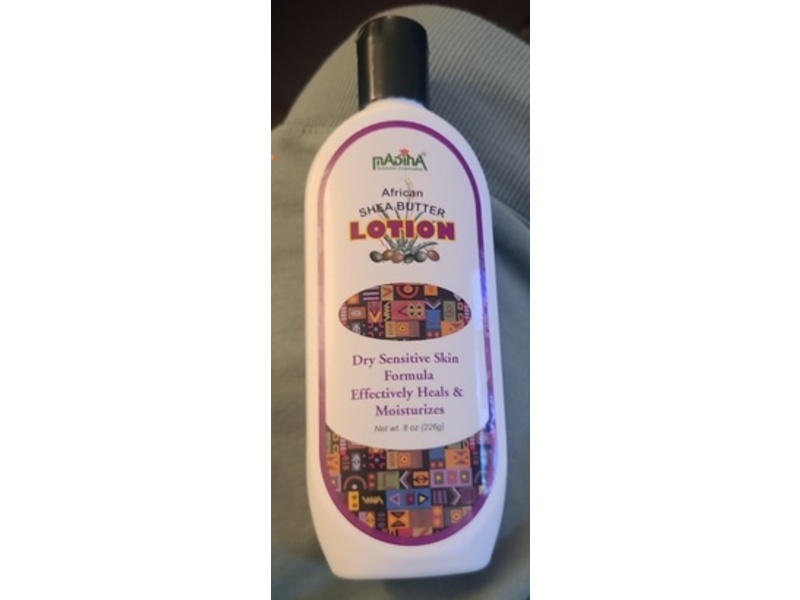 Madina African Lotion, Shea Butter, 8 oz/226 g