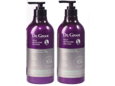 Dr. Groot Scalp Revitalizing Solution Shampoo, Hair Thickening, 23.66 fl oz/700 mL, Pack Of 2