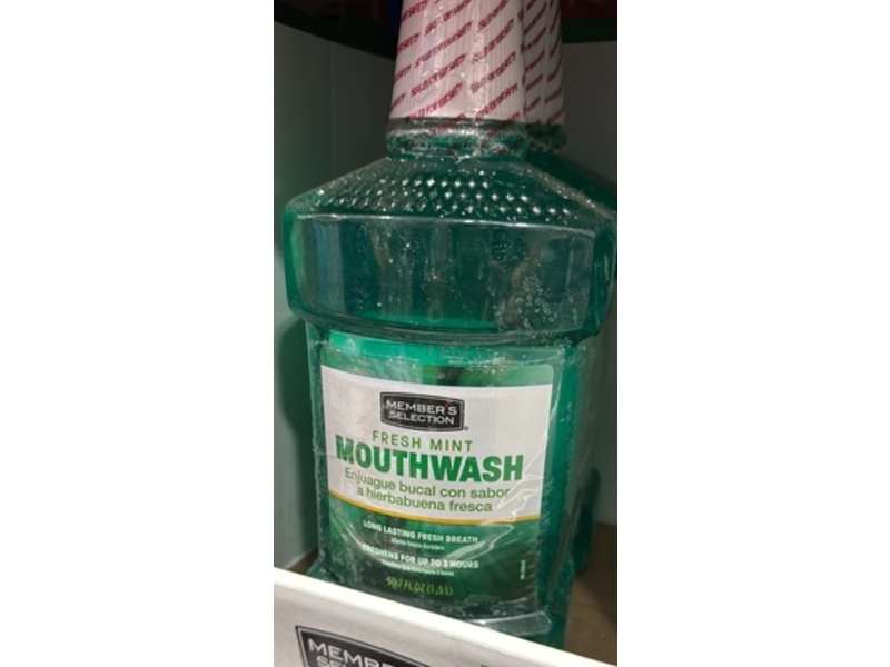 Member's Selection Mouthwash, Fresh Mint, 50.7 fl oz/1.5 L