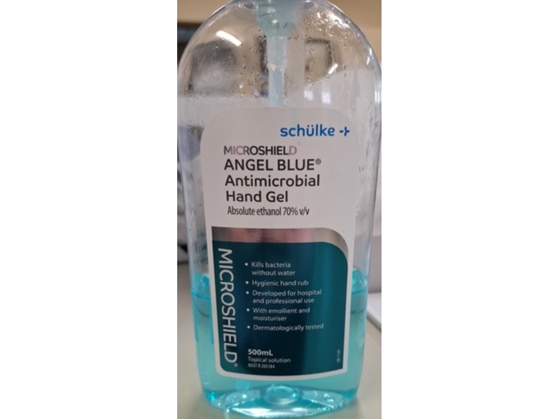 Schulke Angel Blue Antimicrobial Hand Gel, 500 mL