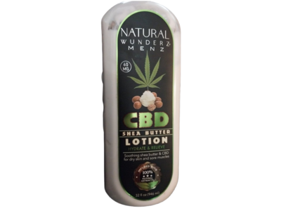 Natural Wunderz Lotion, CBD & Shea Butter, 32 fl oz/946 mL