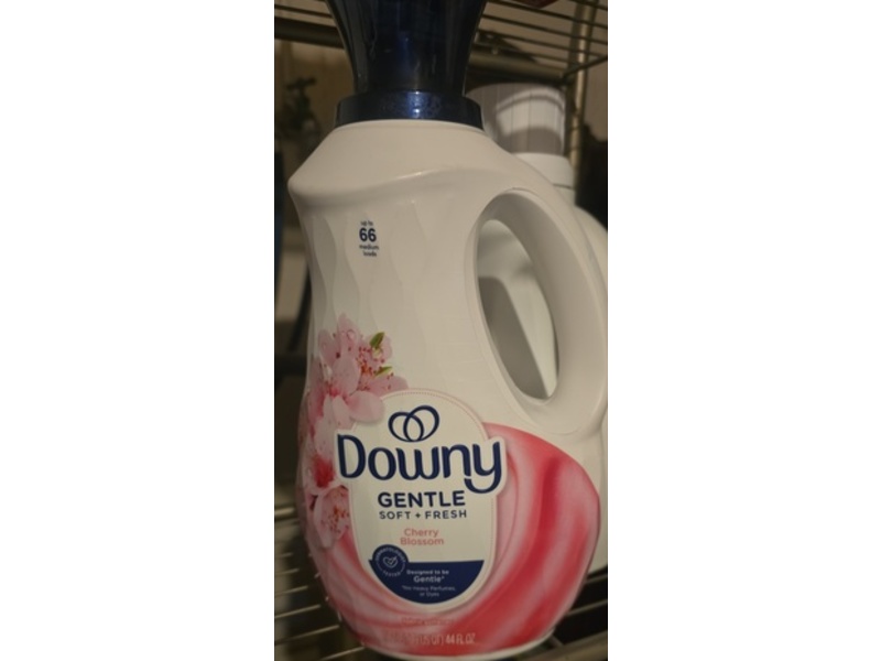 Downy Gentle Soft + Fresh Fabric Softener, Cherry Blossom, 66 Loads, 44 fl oz/1.32 L