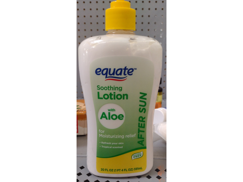 Equate Soothing Lotion After Sun, Aloe, 20 fl oz/591 mL