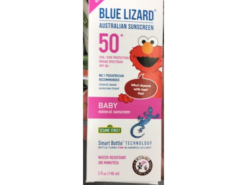 Blue Lizard Baby Mineral Sunscreen, SPF 50+, 5 fl oz/148 mL