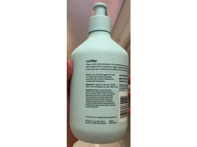 Everblue Repair & Hydrate Shampoo, Peppermint & Jojoba, 13.5 fl oz/ 400 mL