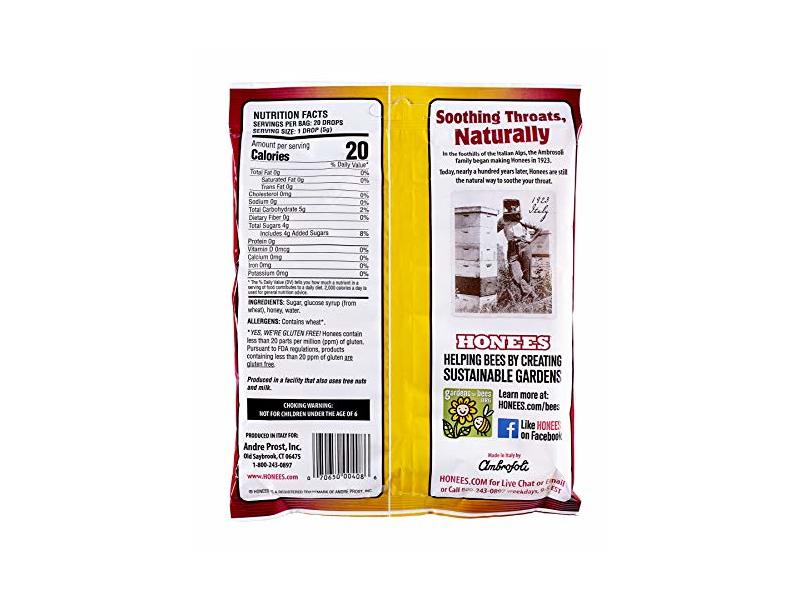 Honees Honey Filled Cough Drops, 3.5 oz (100 g)