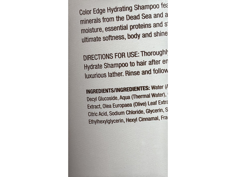Color Edge Hydrate Shampoo, Argan Oil, 16 fl oz/473 mL
