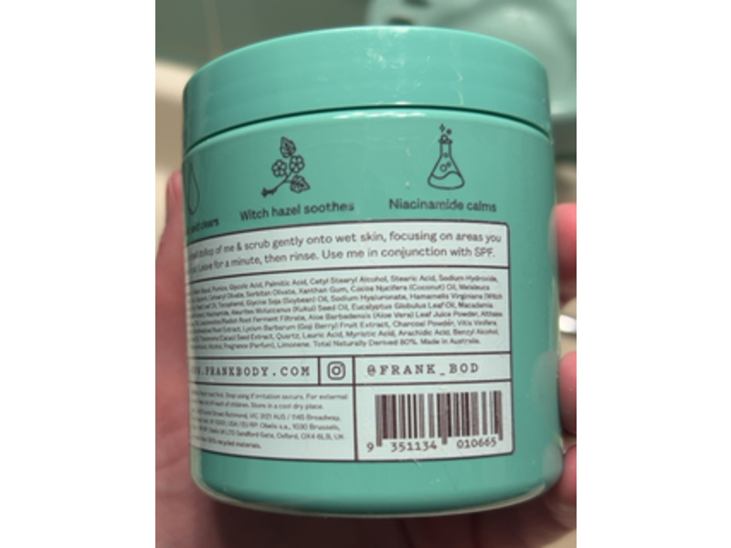 Frank Body Body Scrub, Glycolic, 8.82 oz/250 g