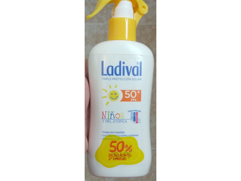 Ladival Triple Protection Solar Kids Atopic Skin Spray, SPF 50, 200 mL