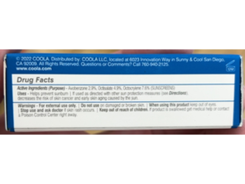 Coola Organic Liplux Sunscreen, SPF 30, Original, 0.15 oz/4.2 g