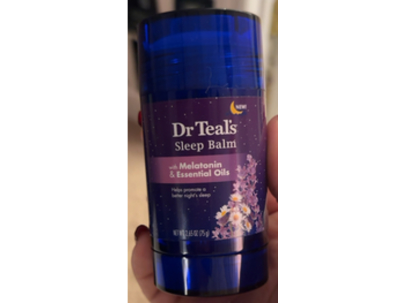 Dr Teal's Sleep Balm, Melatonin & Essential Oils, 2.65 oz/75 g