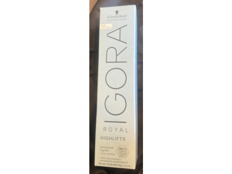 Schwarzkopf Igora Royal Highlifts Permanent Color Cream, 12-1 Special Blonde Cendre, 2.1 oz/60 g