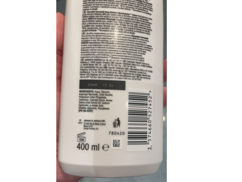 Neutrogena Deep Moisture Body Lotion, 400 mL