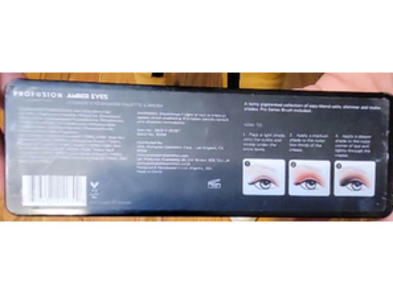 Profusion Cosmetics Eyeshadow Makeup Case, Amber Eyes