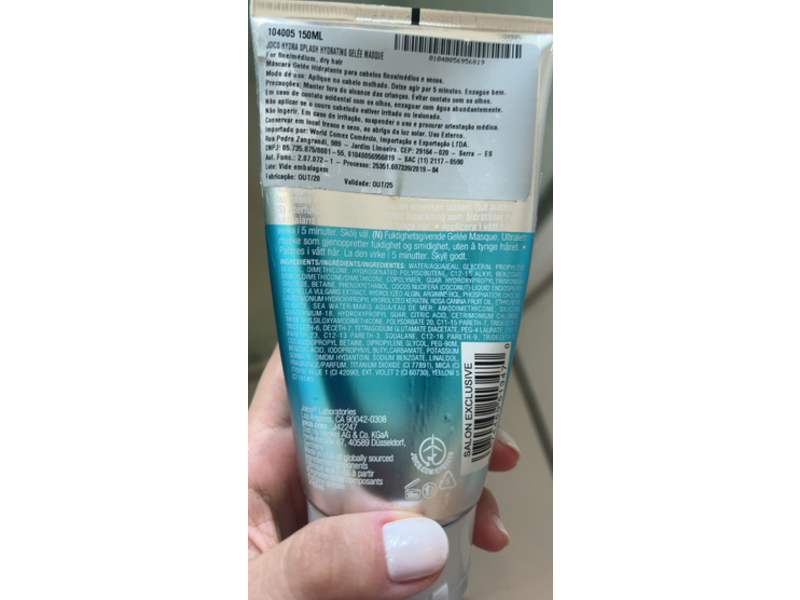 Joico Hydra Splash Hydrating Gelee Masque, 5.07 fl oz/150 mL