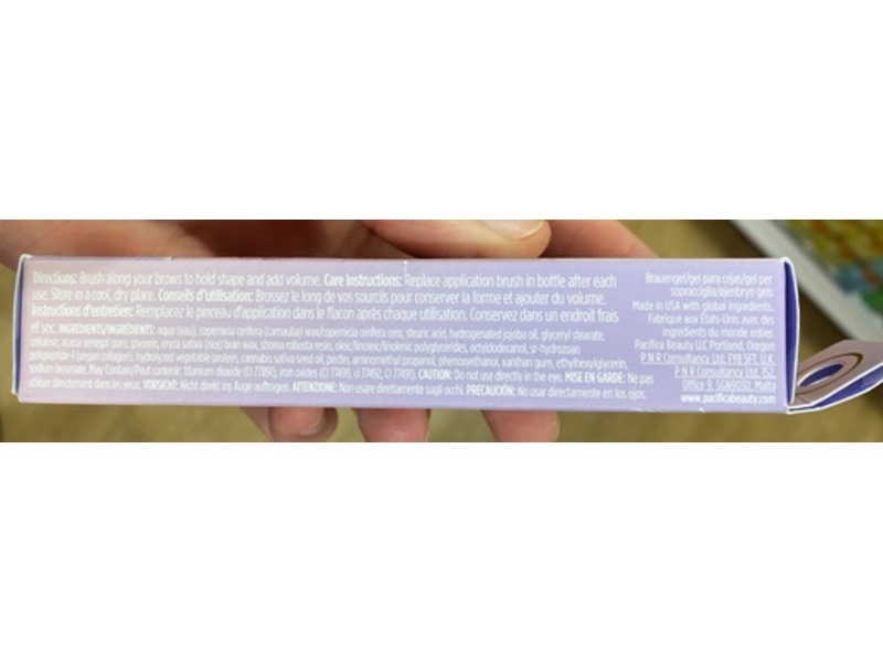 Pacifica Dream Big Brushed Up Brows Eyebrow Gel, Dark Medium, 0.19 oz/5.5 g