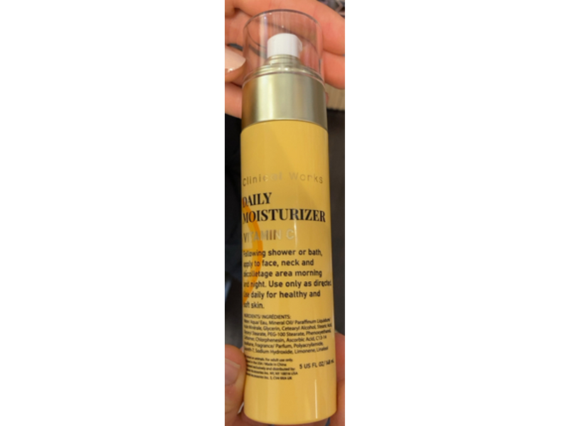Clinical Works Daily Moisturizer, Vitamin C, 5 fl oz/148 mL